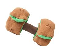 SEWOART Sounding Dog Toy Barbell Model Molar Tooth Pet Chewing Toy Plush 25x15cm Comfortable Sound