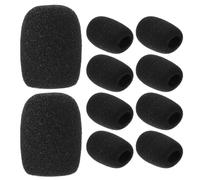 SEWOART Sponge Microphone Covers 10pcs Headset Mic Wind Muff 40x30x15mm for Trade Shows and Conferences