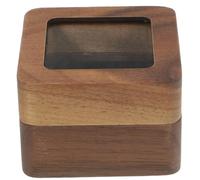 SEWOART Square Case Wedding Box Jewellery Double Wooden Ring
