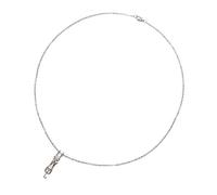 SEWOART Stainless Steel Pet Urn Necklace for Ashes Decorative Pet Bone Ash Container Pendant with Cross Chain Memorial Jewelry for Pet Ashes Pet Cremation Keepsake