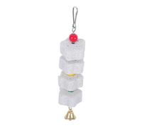 SEWOART String Molar Stone Chinchilla Pumice Stone Teeth Grinding Small Animal for Rats Bird Block Chewing Small Parrot Parrot Beak Stone Parrot Foraging Stone Metal