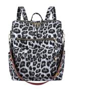 SEWOART Student Backpack and Strong Tensile Pu Material Large-capacity Leopard Printing with Multiple Carrying Methods for Dating and Party Use