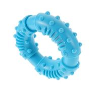 SEWOART Sturdy Dog Teething Toy Interactive Rubber Molar Supply for Puppies Non-Toxic Chew Plaything for Teeth Cleaning and Reducing Boredom
