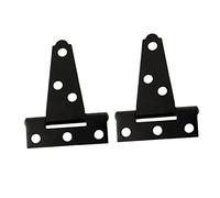 SEWOART T Shape Hinges Furniture Hinges Rustproof Silent Iron Gate 6 Screw Holes for Counter Doors and Worktop in Upscale Clubs Or Background Wall, 2 Inches