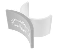 SEWOART U Shape Nail Arm Rest White Detachable Silicone Wrist Rest for Nail Salon and College Use with Deformation Resistance