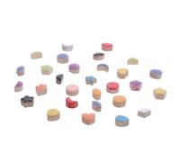 SEWOART Unique Star and Moon Ceramic Tiles Mini Floral Mosaic Pieces for DIY Crafts Home Bathroom Kitchen Decor Fine Snowflake Inlay with Easy Installation and Artistic Surface Decoration