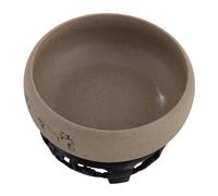SEWOART Vintage Ceramic Lotus Bowl Planter No Drain Indoor Flowerpot for Succulents Bonsai Unique Chinese Style Decorative Vase for Home and Office Table Display