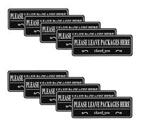 SEWOART Vinyl Package Drop 10Sheets Please Leave Packages Here Paper Stickers with Advanced Adhesive for Door Office Use