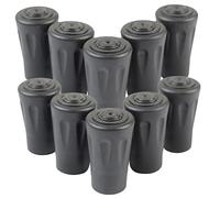 SEWOART Walking Pole Tips Covers for Walking Sticks Climbing Cane Foot Cover Rubber Trekking Pole Tips Protector for Cement Rubble Slippery Steep Roads