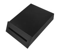 SEWOART Wall Mounted Donation Box Robust Iron Suggestion Box for Office Home Farm Space Saving Black Mailbox with Creative Design Durable Weather Resistant