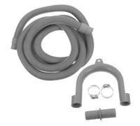 SEWOART Washing Machine Drain Hose Extended Flexible Washer Pipe with Adapter Clamps U Bend Holder for Seamless Home Repair Durable Wear Resistant Design Bend Technology for Optimal