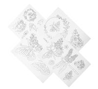 SEWOART Water Soluble Embroidery Stabilizer 4pcs Tearable Backing Sheets for DIY Craft Sewing and Stick and Stitch Embroidery Portable Cold Water Soluble Paper