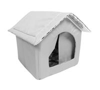 SEWOART Weatherproof Cat Cooling House with Insulated Ice Packs Portable Breathable Shelter for Small Dogs and Cats Summer and Winter Indoor Outdoor Pet Nest for Cooling and Comfort