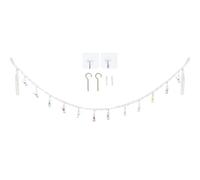 SEWOART White Cotton Rope Stuffed Doll Storage String Toy Storage Holder with Easy Installation for Boys and Girls Rooms and Corner Decoration, Accommodates Many Plush Toys and Gloves