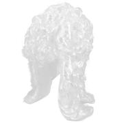 SEWOART White PVC Judge Costume Wig for Cosplay and Halloween | Lightweight Comfort, Comfortable Attachment, Natural Look and Feel, Curly Hair, Themed Events