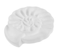 SEWOART White Watercolor Paint Palette Tray for Artists Portable Ammonite-shaped Plastic Mixing Palette with Precision Wells Stain-resistant Gouache Holder for Students and Travel Painting