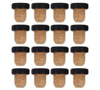 SEWOART Wood Cork Stoppers to Maintain Freshness 19mm T-Shaped 30pcs Reusable Wine Replacement Corks with Elegant Design for Wine Bottles and Glass Bottles for Home Storing
