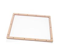 SEWOART Wooden Deckle Frame with Mesh Screen DIY Paper Craft Mold for Papermaking Projects Suitable for Dried Flower Art Reusable Easy to Assemble for Home Studio and School Use