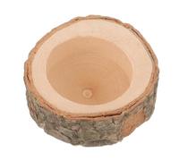 SEWOART Wooden Feeder Bowl for Hamster Rabbit Squirrel Chinchilla Natural Nut Dish Small Pet Feeding Smooth Surface Safe