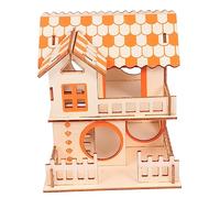 SEWOART Wooden Hamster House Toy Small Animal Hideout Hamster Hut Play Chew Bite-resistant for Dwarf Cage Pet