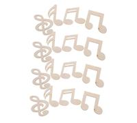 SEWOART Wooden Music Note Cutouts Unfinished Craft for Painting DIY Art Projects Sturdy Wood for Creative Hanging Decorations and Musical Learning