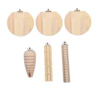 SEWOART Wooden Pedal Jumping Platform Ladder for Chinchilla Cage Accessories Hamster Chew Toy Guinea Pig Exercise Toys