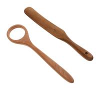 SEWOART Wooden Sourdough Stirring Stick Ergonomic Danish Dough Whisk for Baking and Kitchen Use with Beige Acacia Handle
