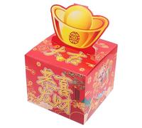 SEWOART Year Money Pull Out Box DIY with Transparent Bags and Card Festive Cash Present Holder for Party Favors and Memorable Surprise