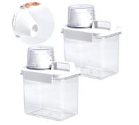 Sewokon 2pcs1100ML washing powder storage, laundry detergent storage,laundry detergent dispenser container