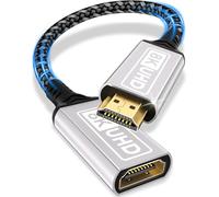 Sewowibo HDMI Extender,cable 0.2M 10K 8K@60HZ 4K@120HZ/144HZ HDMI 2.1 extension cable male to female 48Gbps ultra high speed UHD eARC HDCP 2.3 Dynamic HDR10+ Compatible with TV Stick,HDTV,PS5 PS4