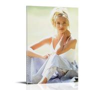 SEWQAFS Cameron Diaz Poster Wall Apartment Or Home Bedroom Living Room Bathroom Office Wine Bar Art Decorative Painting Painting Poster08x12inch(20x30cm) Frame-style