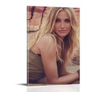 SEWQAFS Cameron Diaz Poster Wall Apartment Or Home Bedroom Living Room Bathroom Office Wine Bar Art Decorative Painting Painting Poster24x36inch(60x90cm) Frame-style