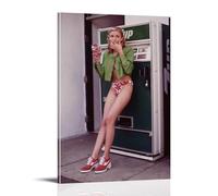 SEWQAFS Cameron Diaz Poster Wall Apartment Or Home Bedroom Living Room Bathroom Office Wine Bar Art Decorative Painting Painting Poster24x36inch(60x90cm) Frame-style