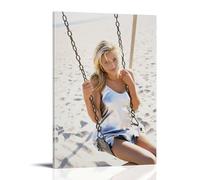 SEWQAFS Cameron Diaz Poster Wall Apartment Or Home Bedroom Living Room Bathroom Office Wine Bar Art Decorative Painting Painting Poster08x12inch(20x30cm) Frame-style