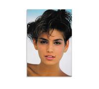 SEWQAFS Cindy Crawford Poster Wall Apartment Or Home Bedroom Living Room Bathroom Office Wine Bar Art Decorative Painting Painting Poster08x12inch(20x30cm) Unframe-style