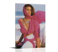 SEWQAFS Cindy Crawford Poster Wall Apartment Or Home Bedroom Living Room Bathroom Office Wine Bar Art Decorative Painting Painting Poster24x36inch(60x90cm) Frame-style
