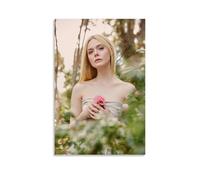 SEWQAFS Elle Fanning Poster Wall Apartment Or Home Bedroom Living Room Bathroom Office Wine Bar Art Decorative Painting Painting Poster08x12inch(20x30cm) Unframe-style