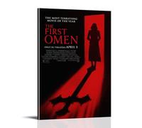 SEWQAFS The First Omen 2024 Horror Movie Poster Wall Apartment Or Home Bedroom Living Room Bathroom Office Wine Bar Art Decorative Painting Painting Poster12x18inch(30x45cm) Frame-style
