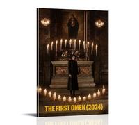 SEWQAFS The First Omen 2024 Horror Movie Poster Wall Apartment Or Home Bedroom Living Room Bathroom Office Wine Bar Art Decorative Painting Painting Poster12x18inch(30x45cm) Frame-style