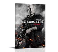 SEWQAFS Walter Bruce Willis The Expendables Movie Poster Wall Apartment Or Home Bedroom Living Room Bathroom Office Wine Bar Art Decorative Painting Painting Poster16x24inch(40x60cm) Frame-style