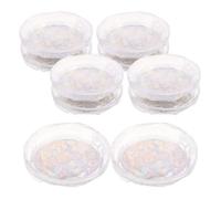 Sewroro 10 Pcs Eyelash Organizer Boxes with Thick Diamond-Cut Surface, Self-Adhesive Plastic Lash Storage Cases for False Eyelash Extensions, Compact Cosmetic Containers for Travel and