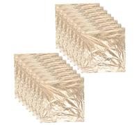 Sewroro 100 Sheets Gold Leafing Foil Paper for Art Gilding Crafts Cake Decoration DIY Painting and Home Furniture Decor Fade Resistant Imitation Gold Foil Sheets with Interleaved Design