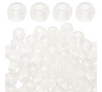 Sewroro 1000pcs UV Reactive Plastic Beads, Color Changing Bead Luminous Beads Glow in The Dark for Jewelry Making