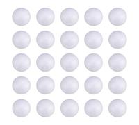 Sewroro 100pcs 3cm Polystyrene Balls White Foam Balls Craft Foam Balls Art Decoration Balls for School Projects Foam Round Spheres for Art Craft and DIY Christmas Decoration