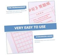 Sewroro 100pcs Civil Service Test Answer Cards with Structured Layout Anti-Wrinkle Administrative Exam Sheets for Government Exam Simulation and Official Practice