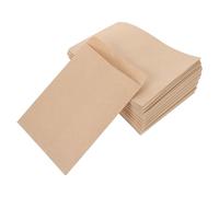 Sewroro 100pcs Kraft Paper Seed Storage Bags 9x13cm Adhesive Seal Multi-functional Corn Rice Pouch for Garden and Farm Seed Packaging