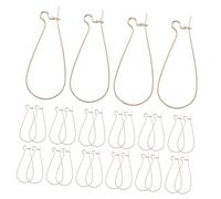 Sewroro 100Pcs Lightweight Iron Earring Hooks for Women DIY Jewelry Making Ergonomic Curved Dangle Hooks with Smooth Polish for Custom Charms and Pendant Earrings
