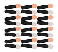 Sewroro 100Pcs Mini Black Eyeshadow Applicator Sticks - Single-Sided Flat Eye Shadow Brushes for Precise Cosmetic Application, Multi-Use Makeup Tools for Travel and On-The-Go Touch-Ups