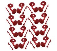 Sewroro 100pcs Plastic Chicken Spectacles Anti Fighting Peepers Hen Blinders for Poultry Farming Backyard Use Red Color Random Color