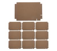 Sewroro 100pcs Reptile Terrarium Corrugated Liner Cuttable Paper Mat | Khaki Corrugated Cardboard, Soft Footing, Faster Cleaning, Breeding Rack Use, Bearded Dragons and Tubs